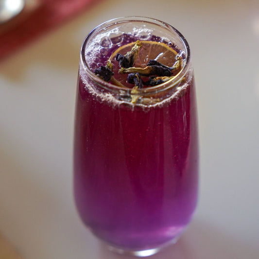 Butterfly pea lemonade